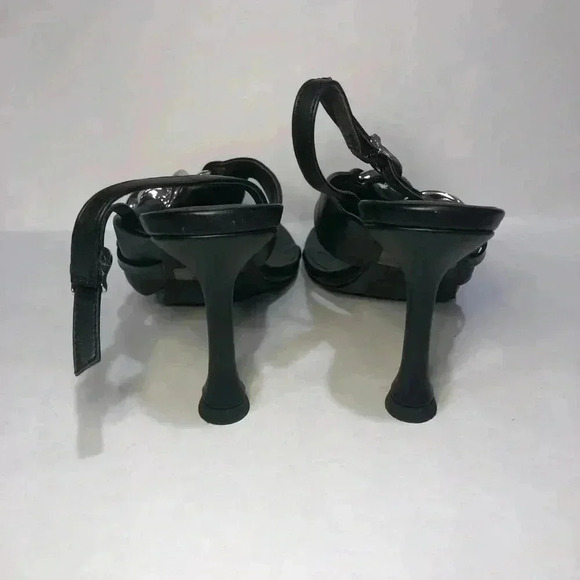 Black and silver heels size 7.5 - Picture 8 of 16